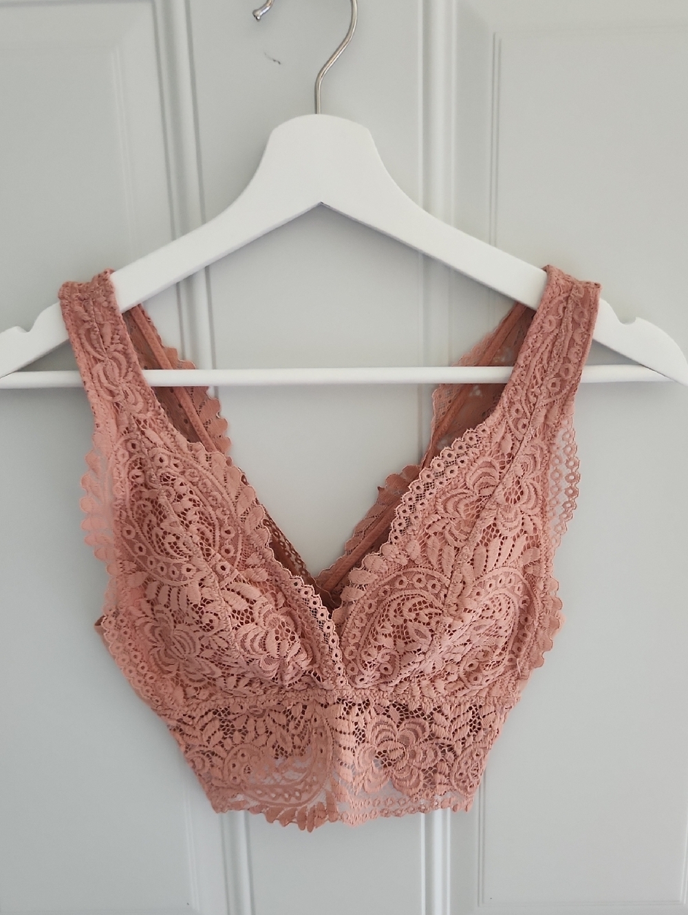 Aerie Far Out Lace Padded Plunge Bralette